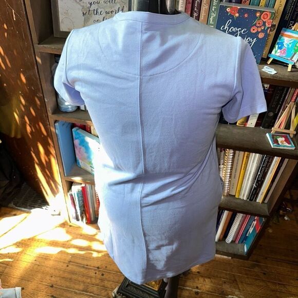 Lauren James lavender purple split neck knit S mini dress - Picture 2 of 6